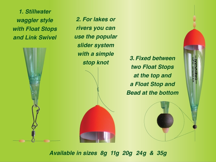 Drennan Zeppler Pike Floats - Matchman Supplies