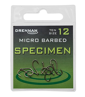 Drennan Micro Barbed Specialist Barbel Eyed Hooks 