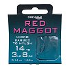 Drennan Red Maggot MicroBarbed Spade-End Hooks To Nylon