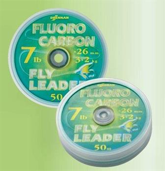 Drennan Fluorocarbon Fly Leader, 50m spools, 4lb, 5lb or 6lb
