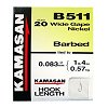 Kamasan B511 Spade End Barbed Hooks To Nylon