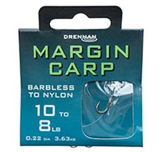 Drennan Barbless Margin Carp Spade-End Hooks To Nylon
