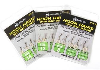Korum Barbless Hook Hairs With Bait Bands