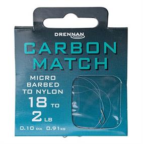 Drennan Carbon Match Hooks To Nylon