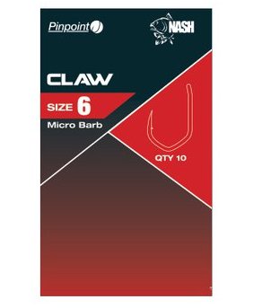 Nash Tackle Claw Hooks - Barbless and Microbarbed - Matchman Supplies