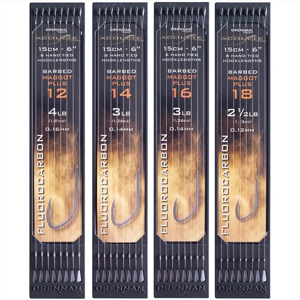 Drennan Acolyte Maggot Plus Barbed 6 inch Hook Plates