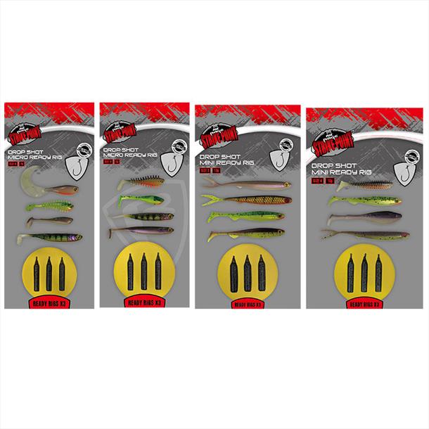 Fox Rage Strike Point Drop Shot Ready Rigs