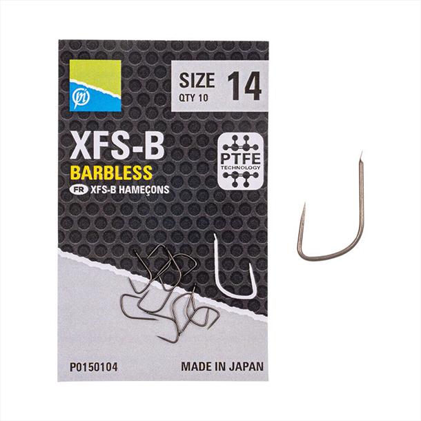 Preston Innovations XFS-B Barbless Spade End Hooks