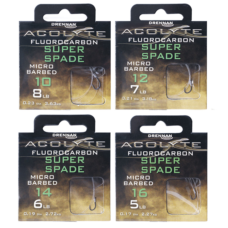 drennan acolyte super spade hooks to fluorocarbon-1