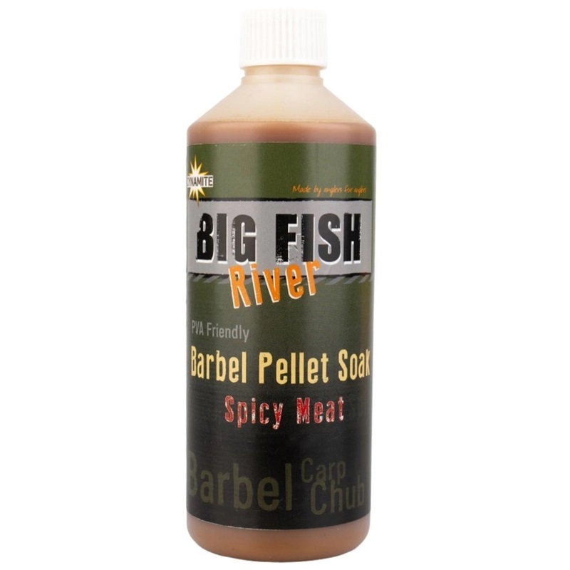 dynamite big fish river barbel pellet soak spicy meat-1