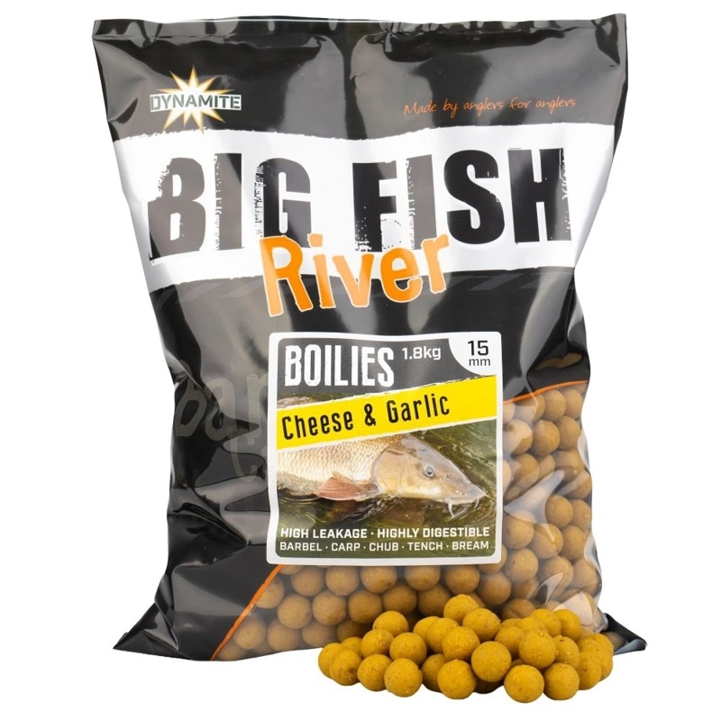 dynamite big fish river cheese and garlic boilies 1.8kg-1