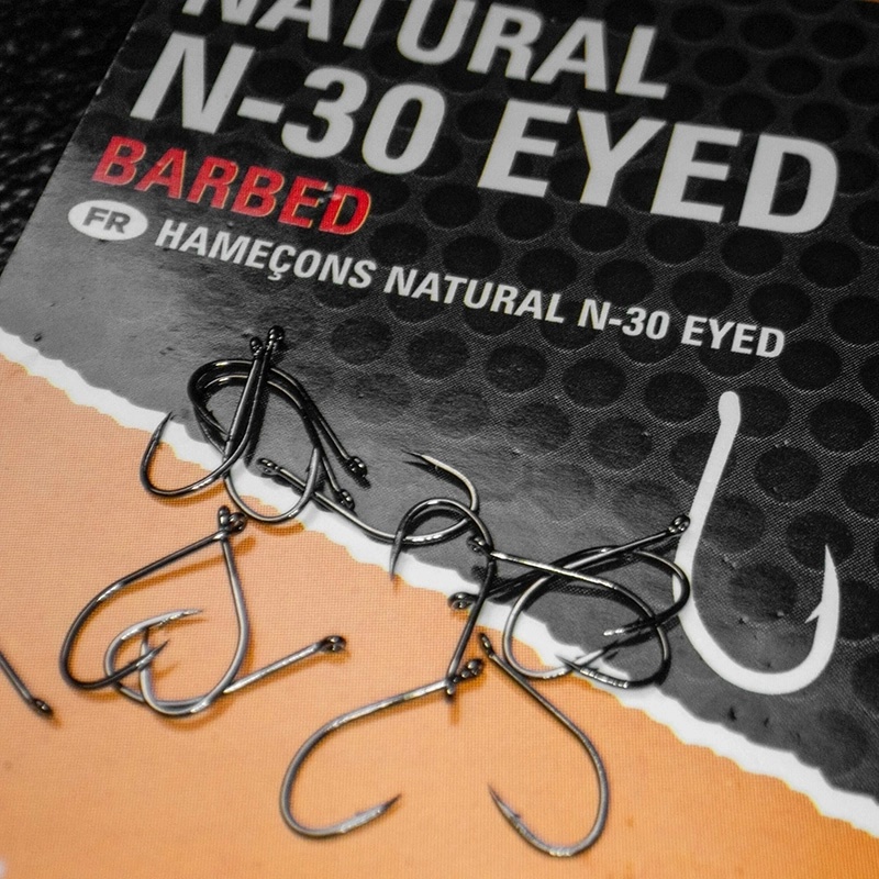 preston n30 eyed barbed hooks-3